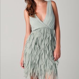 NWT Alice + Olivia pink silk petal dress